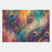 Pfauensymphonie 105gsm Decoupage Geschenkpapier Set (Vorderseite 3)