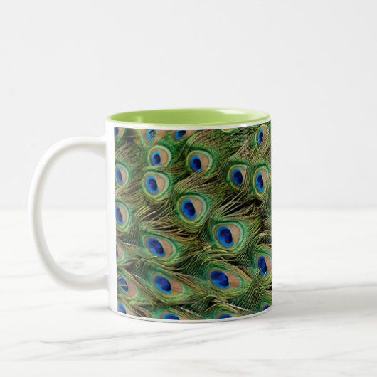 PfauenTasse Zweifarbige Tasse (Links)