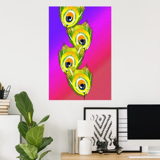 Pfauentraum Poster (Heimbüro)