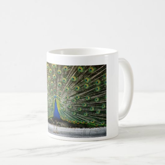 Pfauentwurf Kaffeetasse (VorderseiteRechts)