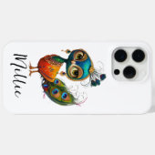 Pfauenvogel Case-Mate iPhone Hülle (Rückseite (Horizontal))