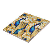 Pfauenvogel, Goldmedaille Fliese (Seite)