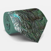 Pfauenvögel-Krawatte Krawatte (Gerollt)