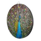 Pfauenvögel mit Royal Plumage auf Display Dartscheibe (Vorderseite rechts)