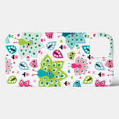 Pfauenvogel und Eule Case-Mate iPhone Hülle (Rückseite (Horizontal))
