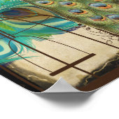 Pfauenvogelkäfig Poster (Ecke)