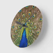 Pfauenwanduhr Runde Wanduhr (Winkel)