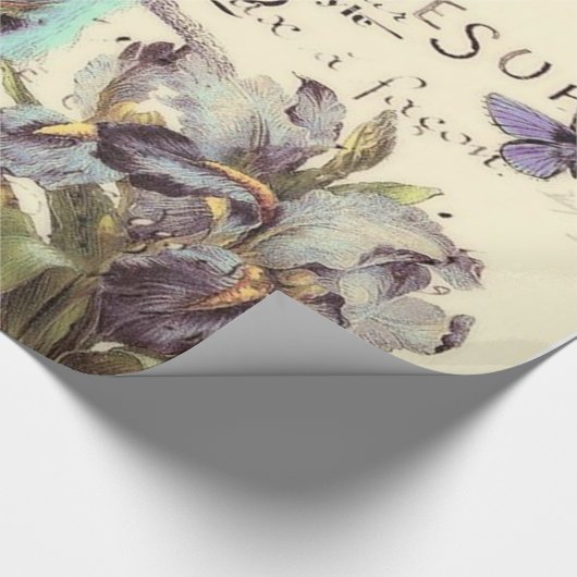 Pfauenwappenpapier Geschenkpapier (Ecke)