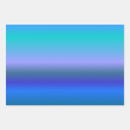 Pfauenwaschpapierblätter Geschenkpapier Set (Vorderseite 2)