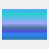 Pfauenwaschpapierblätter Geschenkpapier Set (Vorderseite)