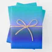 Pfauenwaschpapierblätter Geschenkpapier Set (Beispiel)