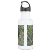 Pfauenwasserflasche Edelstahlflasche (Rückseite)