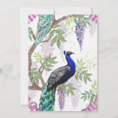 PfauenWedding speichert das Datum Dankeskarte (Rückseite)