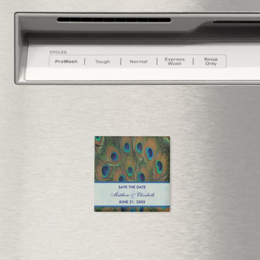 PfauenWedding speichert das Datum Magnet (In Situ (Geschirrspüler))