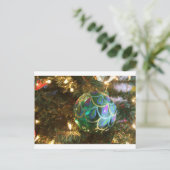 Pfauenweihe Feiertagspostkarte (Stehend Vorderseite)