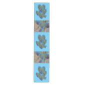 Pfauenwinkel mit Feathers Pattern Tischläufer (Vorderseite)