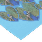 Pfauenwinkel mit Feathers Pattern Tischläufer (Ecke)