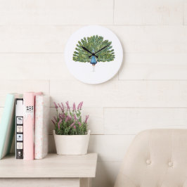 Pfauenzange Große Wanduhr