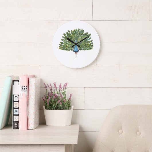 Pfauenzange Große Wanduhr (Lesesaal)