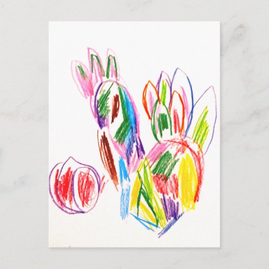 Pfauenzeichn Postkarte (Vorderseite)