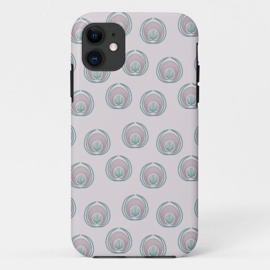 Pfauenzirkel Case-Mate iPhone Hülle (Rückseite)