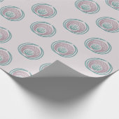 Pfauenzirkel Geschenkpapier (Ecke)