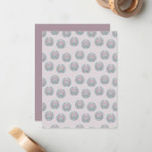 Pfauenzirkel Mitteilungskarte (Vorderseite/Rückseite Beispiel)