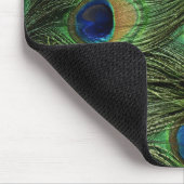 Pfaufeder-Mausunterlage Mousepad (Ecke)