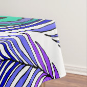 Pfaufeder-Tischdecke, riesige Pfaufeder Tischdecke (Beispiel)