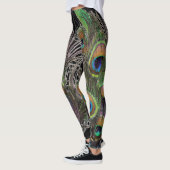 Pfaufedercollage Leggings (Links)