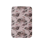 Pfaufedermuster Badematte (Vorderseite Vertikal)