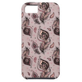 Pfaufedermuster Case-Mate iPhone Hülle (Rückseite)