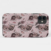 Pfaufedermuster Case-Mate iPhone Hülle (Rückseite (Horizontal))