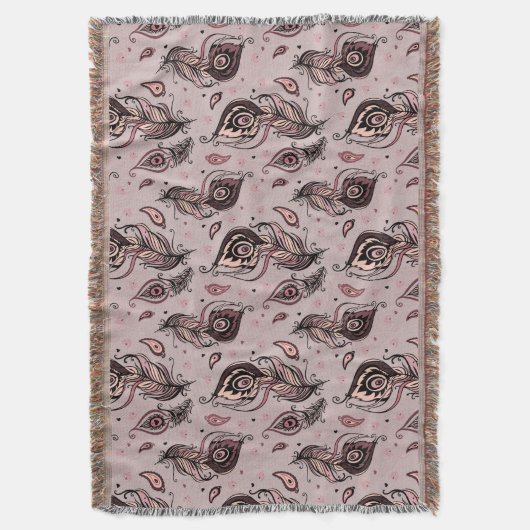 Pfaufedermuster Decke (Vorderseite Vertikal)