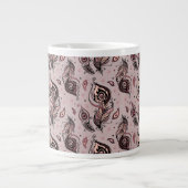 Pfaufedermuster Jumbo-Tasse (Vorderseite)