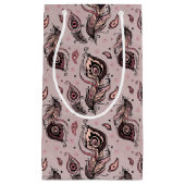 Pfaufedermuster Kleine Geschenktüte (Vorderseite)