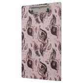 Pfaufedermuster Klemmbrett (Links)