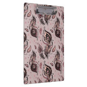 Pfaufedermuster Klemmbrett (Rechts)