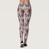 Pfaufedermuster Leggings (Rückseite)