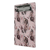 Pfaufedermuster Mini Klemmbrett (Gewinkelt2)