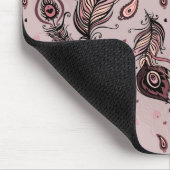 Pfaufedermuster Mousepad (Ecke)