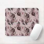 Pfaufedermuster Mousepad (Mit Mouse)