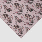 Pfaufedermuster Seidenpapier (Ausschnitt)