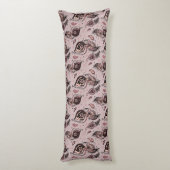 Pfaufedermuster Seitenschläferkissen (Rückseite (Vertikal))