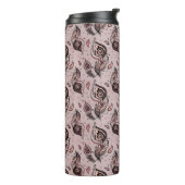 Pfaufedermuster Thermosbecher (Nach links gedreht)