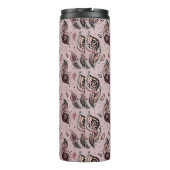 Pfaufedermuster Thermosbecher (Rückseite)