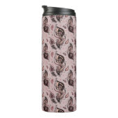 Pfaufedermuster Thermosbecher (Nach rechts gedreht)