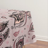 Pfaufedermuster Tischdecke (Beispiel)