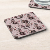 Pfaufedermuster Untersetzer (Linke Seite)