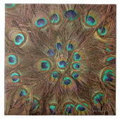 Pfaufedern Fliese (Vorderseite)